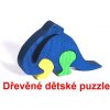 Brontosaurus drevené detské skladacie puzzle | drevené hračky