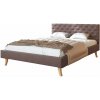 Wilsondo Čalúnená jednolôžková posteľ Kalifornia 120x200 - hnedá