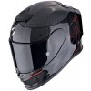 Moto přilba SCORPION EXO-R1 EVO CARBON AIR CYNERGY černo/červená - Velikost M