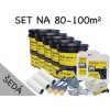 SET na 80-100m2 (110kg) - 5xTekutá guma ALFEMA TG500 šedá 20 kg, 2x Penetrácia ALF PR40 5kg, 2x Geotextília malá, náradie