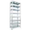 Kovový regál do špajze Biedrax 50 x 90 x 210 cm, pozinkovaný - 8 políc pozink