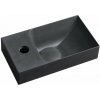 Sapho PICCOLINO betónové umývadlo 30,8x10x17cm, batéria vľavo, antracit SPH PK30016