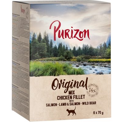 Purizon Adult bez obilnín mix 3 druhy 12 x 70 g