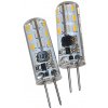 Voltolux Sada LED žiaroviek, 2 W, 125 lm, teplá biela, G4, 2 ks, 23134784
