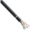 S/FTP kábel Cat.7, 4x2xAWG23/1, PE OUTDOOR, čierny