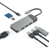 Green Cell Adapter HUB Connect 7in1 (3xUSB-A 3.1 HDMI 4K 60Hz USB-C PD 85W) for Apple MacBook,Lenovo,Asus,Dell HUBGC01