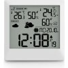 HAMA Meteostanica Palawan, vonk. senzor, rádiová, budík, tepl./vlhkosť, biela - 00222238