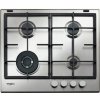 Plynová varná doska Whirlpool oceľová, 4 horáky, 59 cm, vstavaná, strieborná