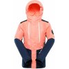 Alpine Pro Zaribo Detská lyžiarska bunda s Ptx membránou KJCB306 neon salmon 104-110