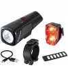 ZNAČKOVÝ CYKLISTICKÝ SET VÝKONNÁ LAMPA SIGMA BUSTER 800 ZADNÁ RL150 800LM USB-C