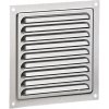 Dalap Hliníková ventilačná mriežka bez príruby so sieťovinou a pevnými žalúziami 125x125 mm
