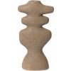 Svícen na kónickou svíčku YARA 19,5 cm, piesková, kamenina, ferm LIVING