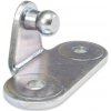 Konzola k plynovej vzpere pravouhlá 40x20mm, guľový čap pr. 10mm, oceľ