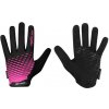 Force Rukavice MTB ANGLE ružovo-čierne letné - XL
