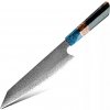 IZMAEL Damaškový kuchynský nôž Saltama Kiritsuke/Tmavo Zelená 20 cm