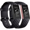 BStrap Silicone Diamond Small remienok na Fitbit Charge 3 / 4, black SFI008C01