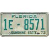 Americká ŠPZ Florida Sunshine State 1973 White 1E-8571