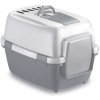 Stefanplast WivaCat Praktická krytá mačacia toaleta s filtrom a lopatkou biela/sivá 55x40x40cm
