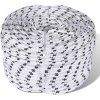 vidaXL Spletané lodné lano biele 8 mm 500 m polyester