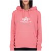 Alpha Industries dámska mikina New Basic Hoody Wmn coral red Farba: ružová, Veľkosti dámske: XL