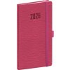 Notique Vreckový diár Rivoli 2026 - 9 x 15,5 cm - ružový