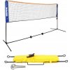 Merco Badminton/tenis set 3 m stojany na kurt vč. sítě + Merco Lajny na badmintonový kurt s ukotvením 9 x 3 m