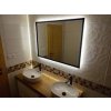 ESMIRA M-SQUARE-B-120x80-01-3000K Nástenné LED zrkadlo s podsvieteným v čiernom ráme 42W, Š120xV80cm, 3000K