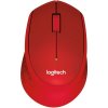 Logitech Wireless M330 Silent Plus červená