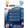 AgfaPhoto Power alkalická batéria 1.5V, LR06/AA, blister 4ks AP-LR06-4B