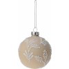 Vianočná guľa zdobená vianočná guľa 8 cm 1 ks