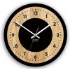 ModernClock Drevené nástenné hodiny Tokio 33 cm dub prírodný/čierny