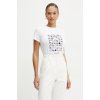 Bavlnené tričko Karl Lagerfeld IKON A1W17124 biela L