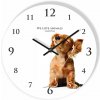 Detské hodiny na stenu so psíkom