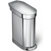 Simplehuman CW2044 Slim 45 l kefovaná nerezová