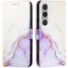 VSETKONAMOBIL 79451 ART MARBLE Peňaženkový kryt pre Sony Xperia 1 VI PURPLE