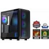 Endorfy skříň Arx 700 ARGB / ATX / 4x 140 ARGB fan (až 8 fans) / 2x USB / USB-C / mesh p. / tvrzené sklo / černá EY2A013