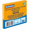 DONAU Bloček Donau neónový 76x76mm oranžový