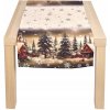 Forbyt Vianočný obrus Zasnežená krajina CYH6019R 40x140 cm