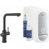 Stojanková kuchynská batéria Grohe Blue Home čierna