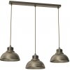 Luminex | Luster na lanku SVEN 3xE27/15W/230V mosadz | LU8937A