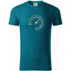 Tachometer cíti sa - 60 rokov - Tričko z organickej bavlny - L ( Petrolejová )