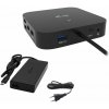 i-tec dokovací stanice USB-C Dual Display/ 2x DP/ 2x USB-C/ 5x USB/ LAN/ Power Delivery 65W + univerzální nabíječka 112W C31DUALDPDOCKPD100W