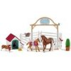 Schleich 42458 Návšteva koní, Hannah so samicou Ruby