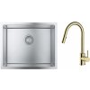 Súprava nerezový drez Grohe K700 31726SD0, kuchynská batéria Oltens Litla 35204800