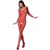 Passion - woman bs077 bodystocking one size red