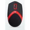 AMEI AM-M101R/Ergonomická/Optická/1 600 DPI/Drôtová USB/Čierna-červená