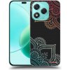 Picasee silikónový čierny obal pre Honor 400 Lite 5G - Kvetinový vzor