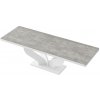 Luxusný rozkladací jedálenský stôl VIVA PRINT mramor viac farieb Grey stone -beton
