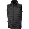 Recycled Black Compass Padded Softshell Gilet , Black/Black, S Farba: black/royal, Velkost: L