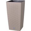 Prosperplast Rato square 26,5 x 26,5 x 50 cm moka